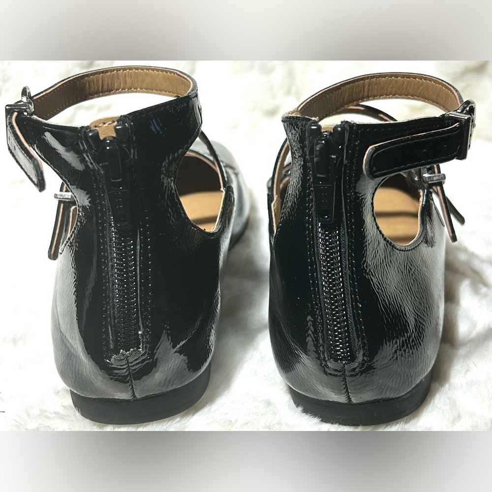 Sun Stone mary Jane ballet triple buckle strap square toe women’s flats size 8M - Picture 8 of 11